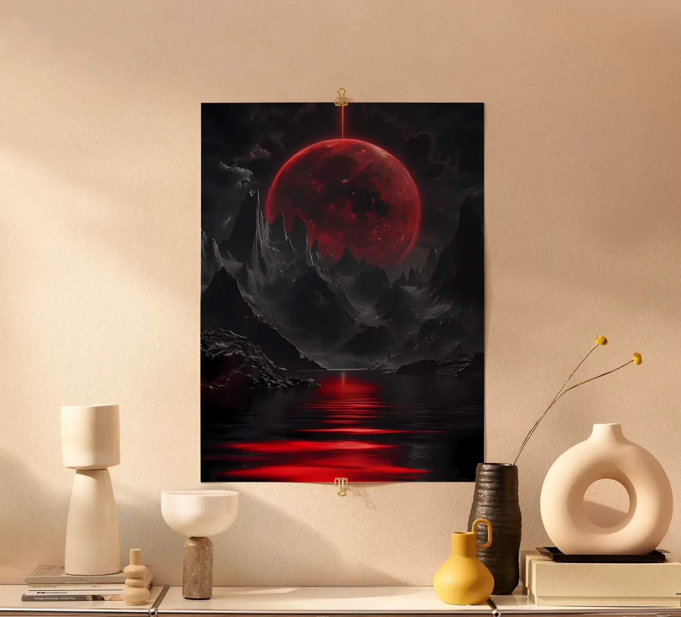 Crimson Eclipse poster by Artistic-shop