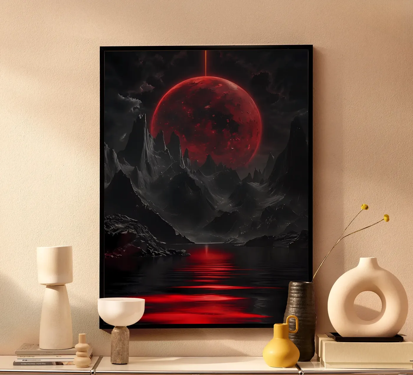 Crimson Eclipse poster by Artistic-shop