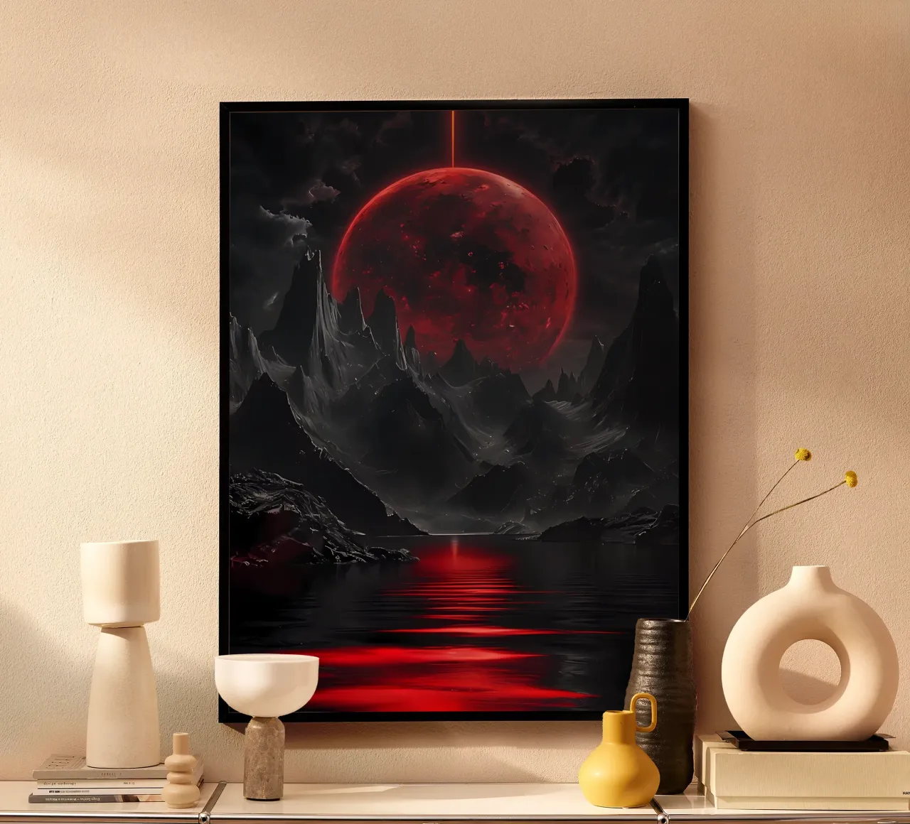 Crimson Eclipse poster by Artistic-shop