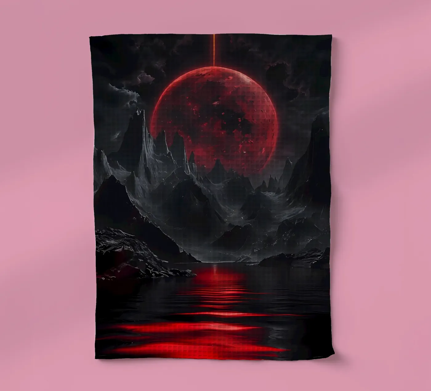Crimson Eclipse Geschirrtuch von Artistic-shop