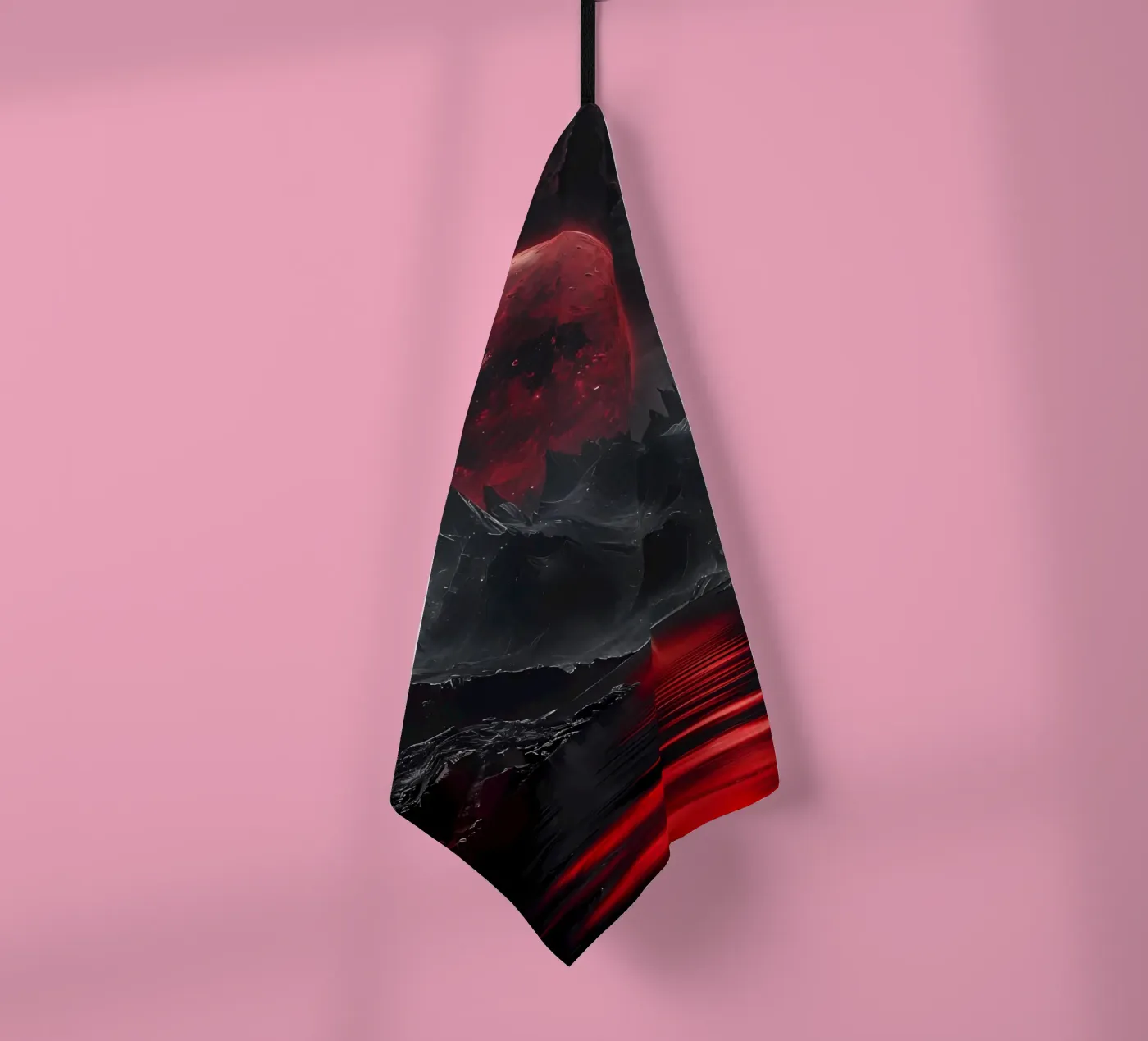 Crimson Eclipse Geschirrtuch von Artistic-shop