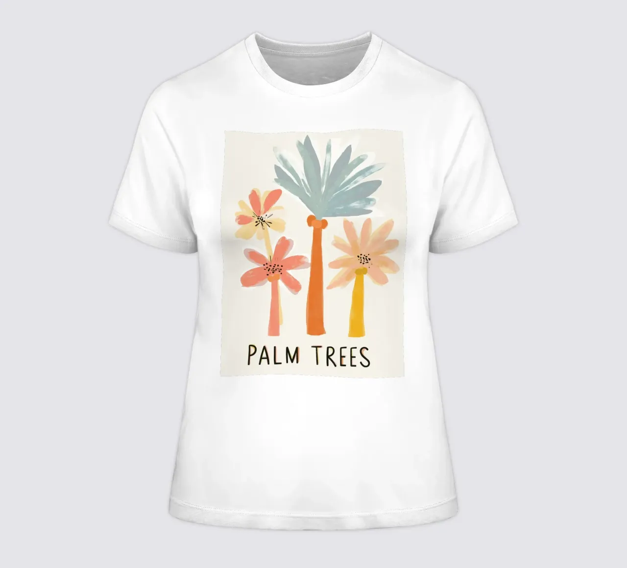 Palm Trees No 2 t-shirt da donna da treechild