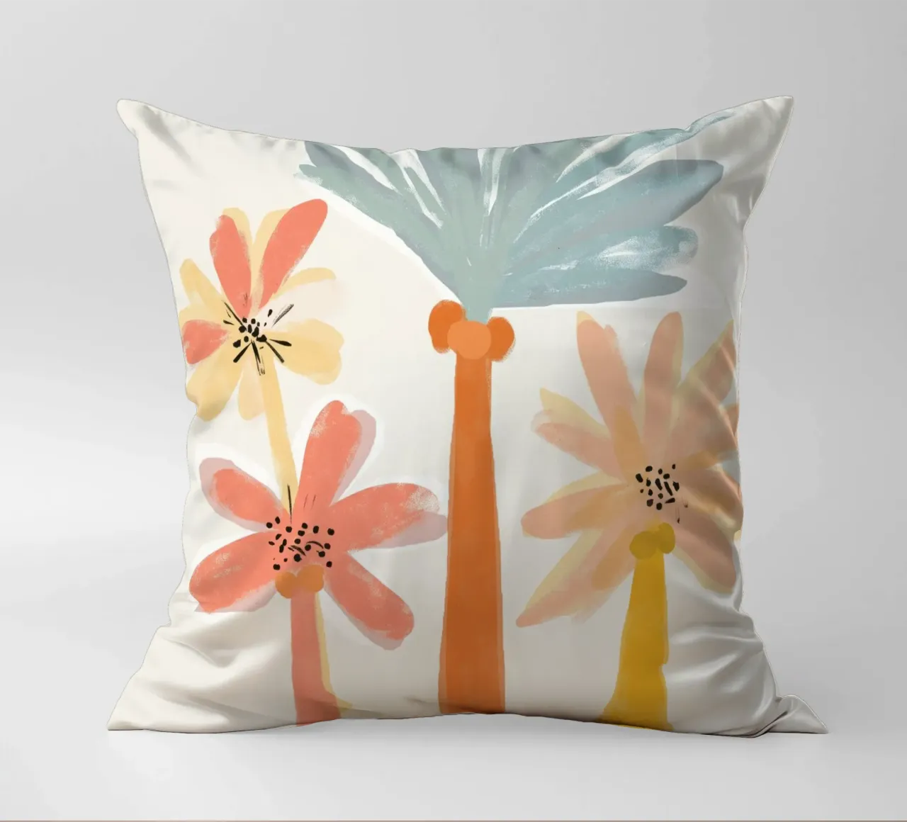 Palm Trees No 2 cuscino da treechild