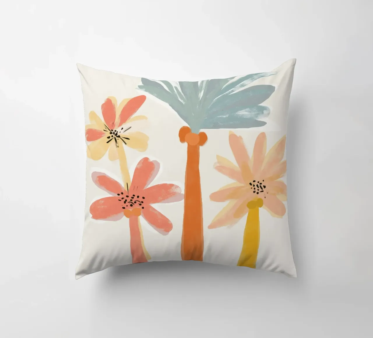 Palm Trees No 2 cuscino da treechild