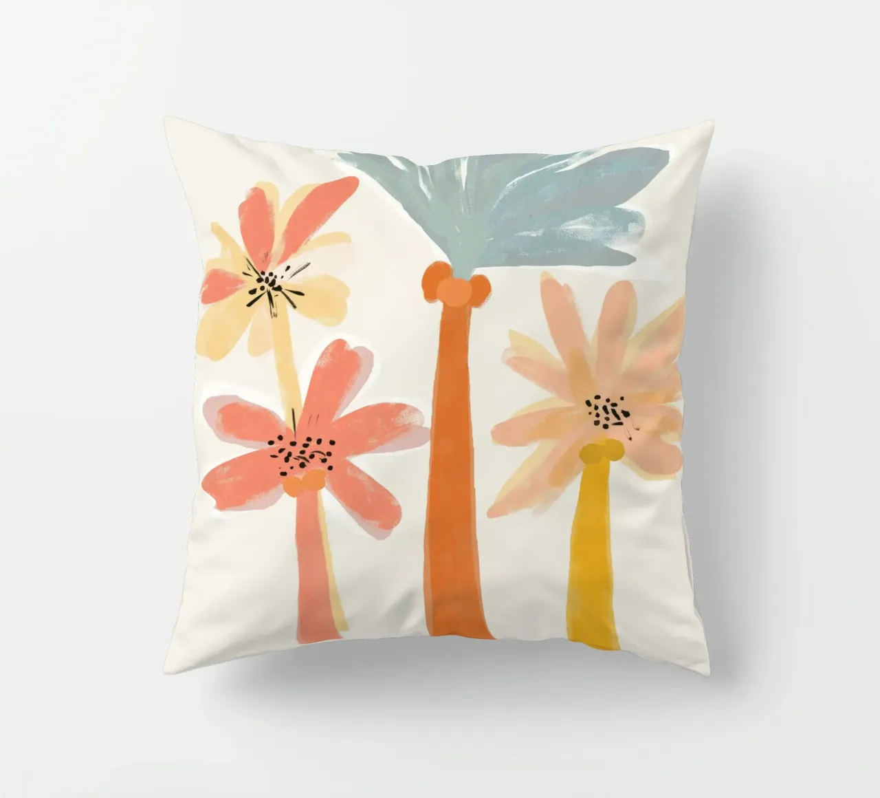 Palm Trees No 2 cuscino da treechild