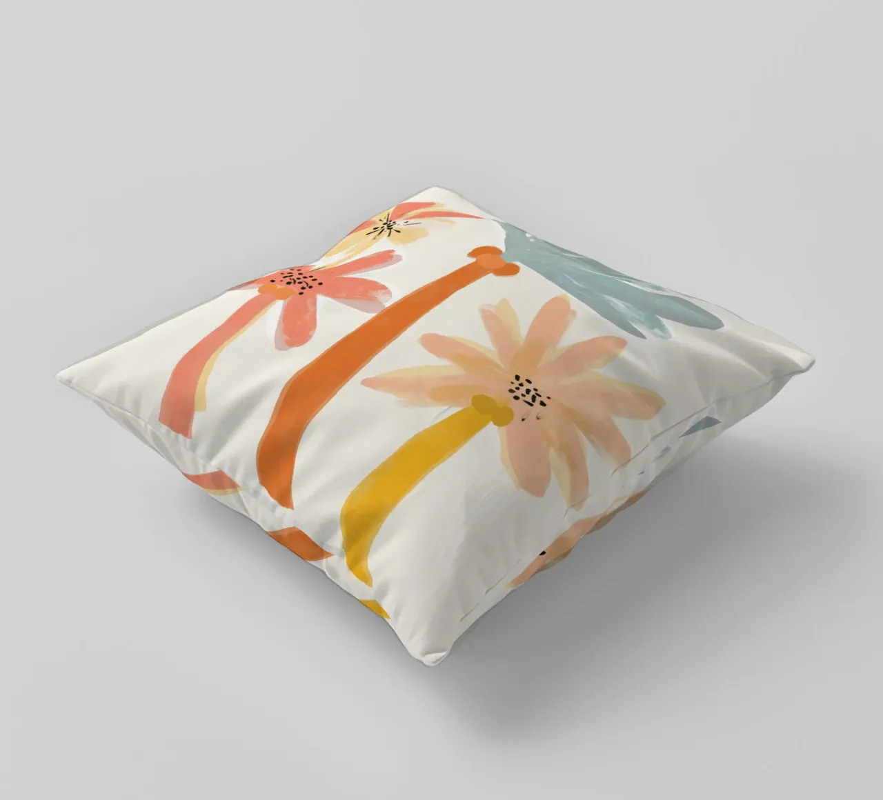 Palm Trees No 2 cuscino da treechild