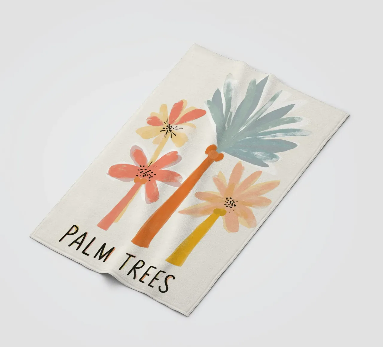 Palm Trees No 2 coperta in pile da treechild