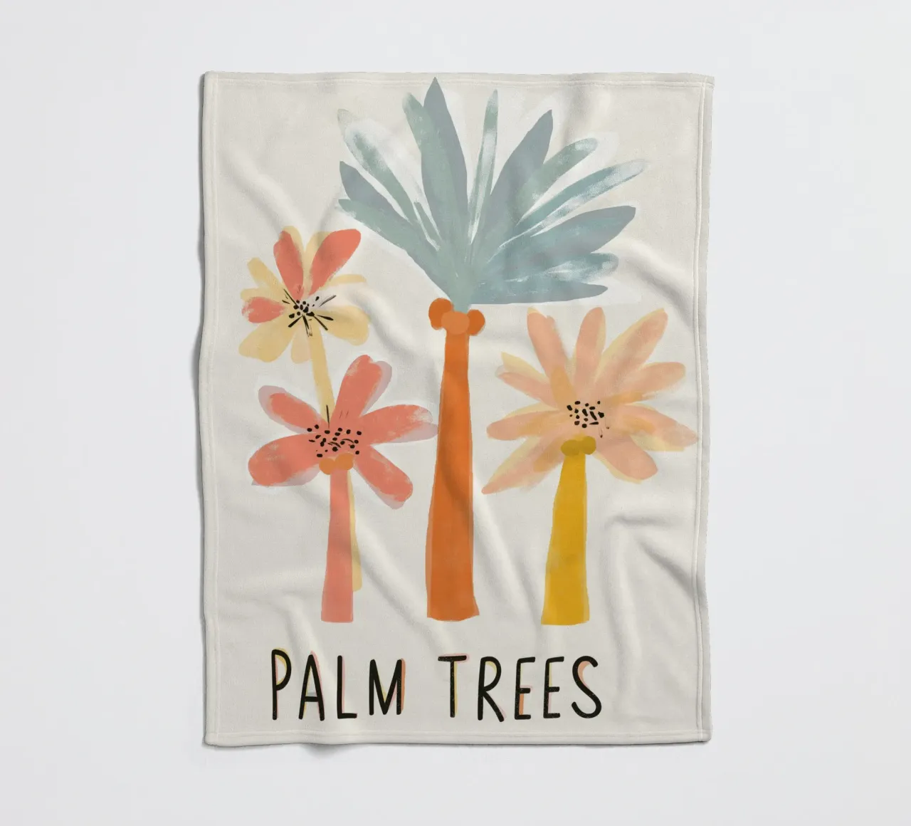 Palm Trees No 2 coperta in pile da treechild