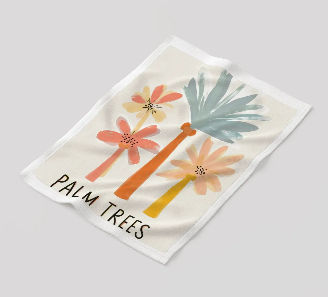 Palm Trees No 2 coperta in pile da treechild