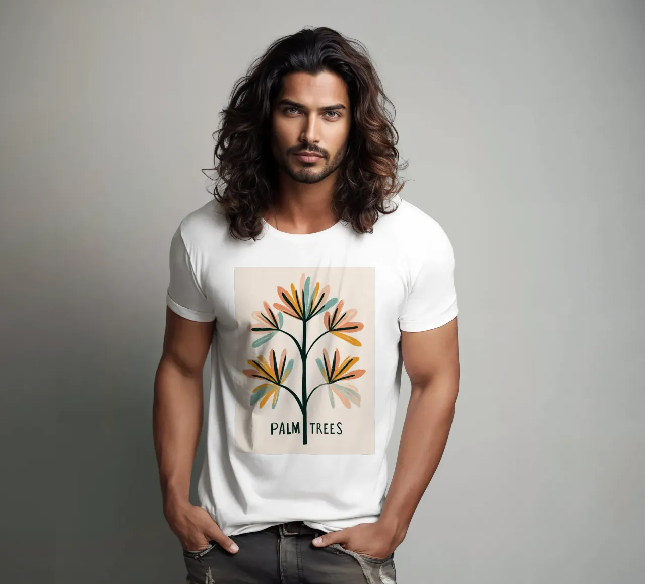 Palm Trees No 3 t-shirt da treechild