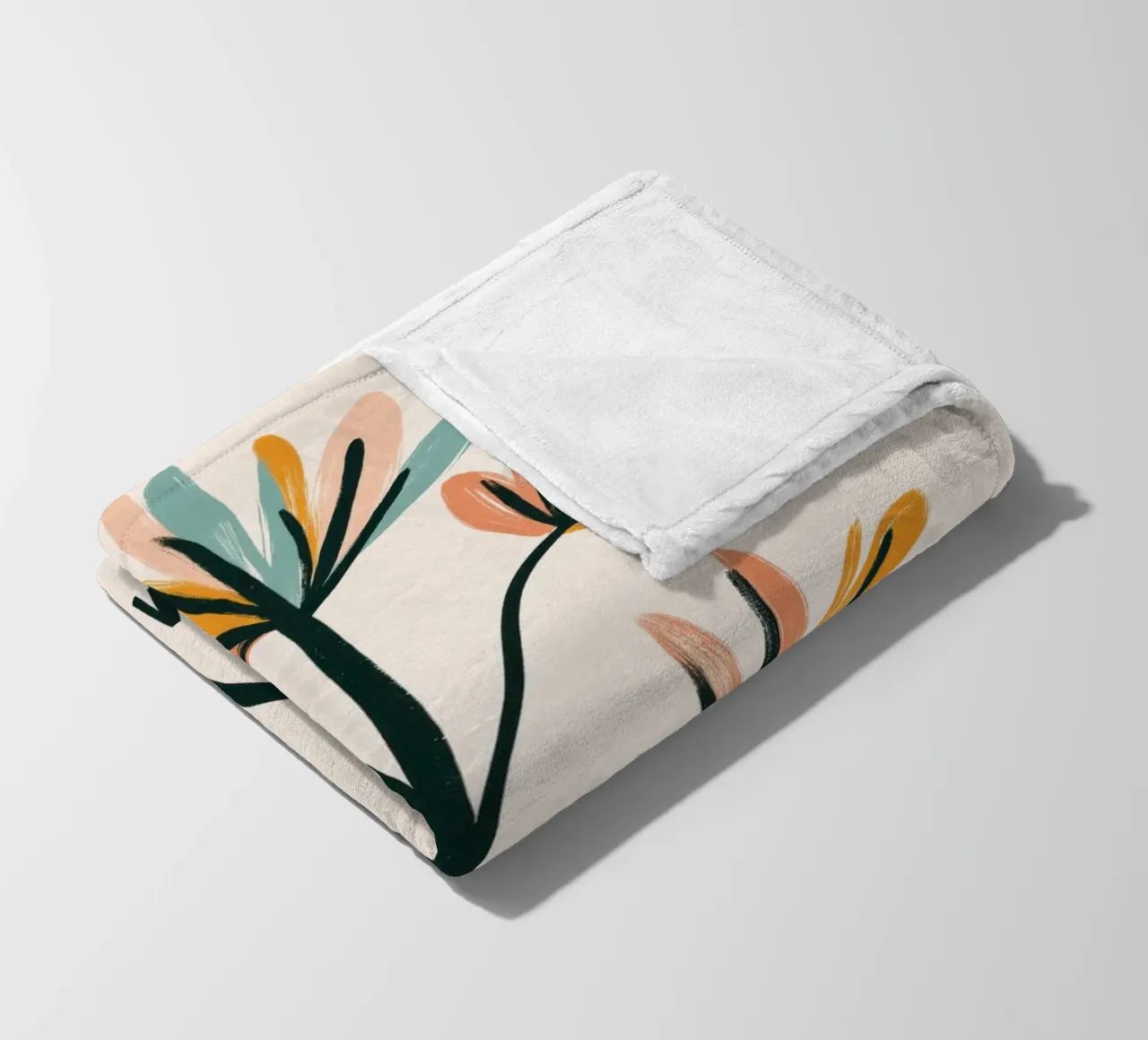 Palm Trees No 3 coperta in pile da treechild