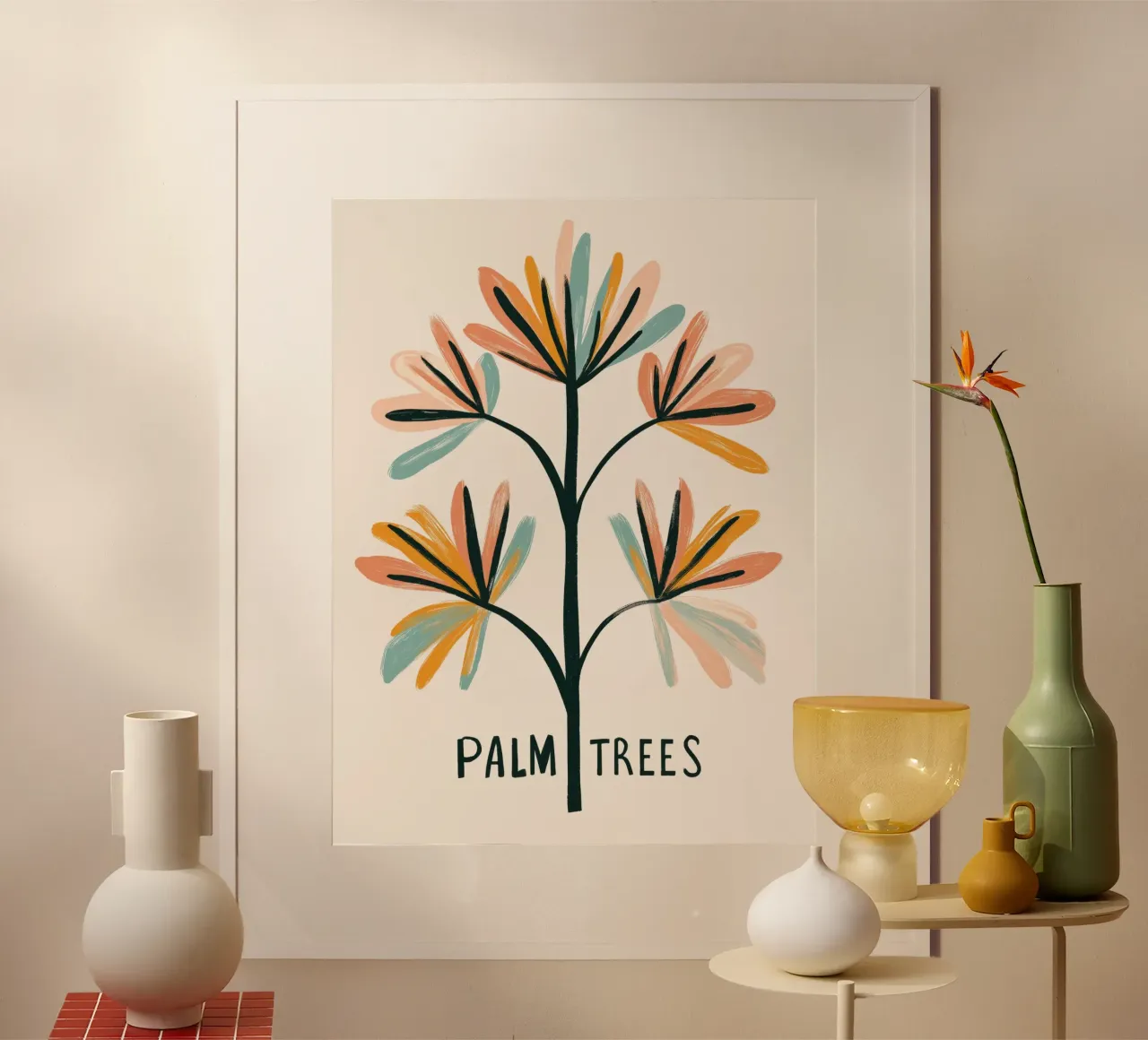 Palm Trees No 3 carta hahnemühle da treechild