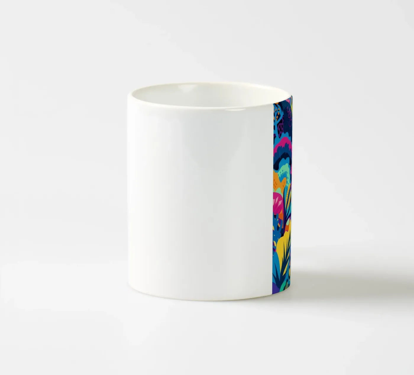 Psychedelic Jungle Pattern ceramic mug by Bring Hues