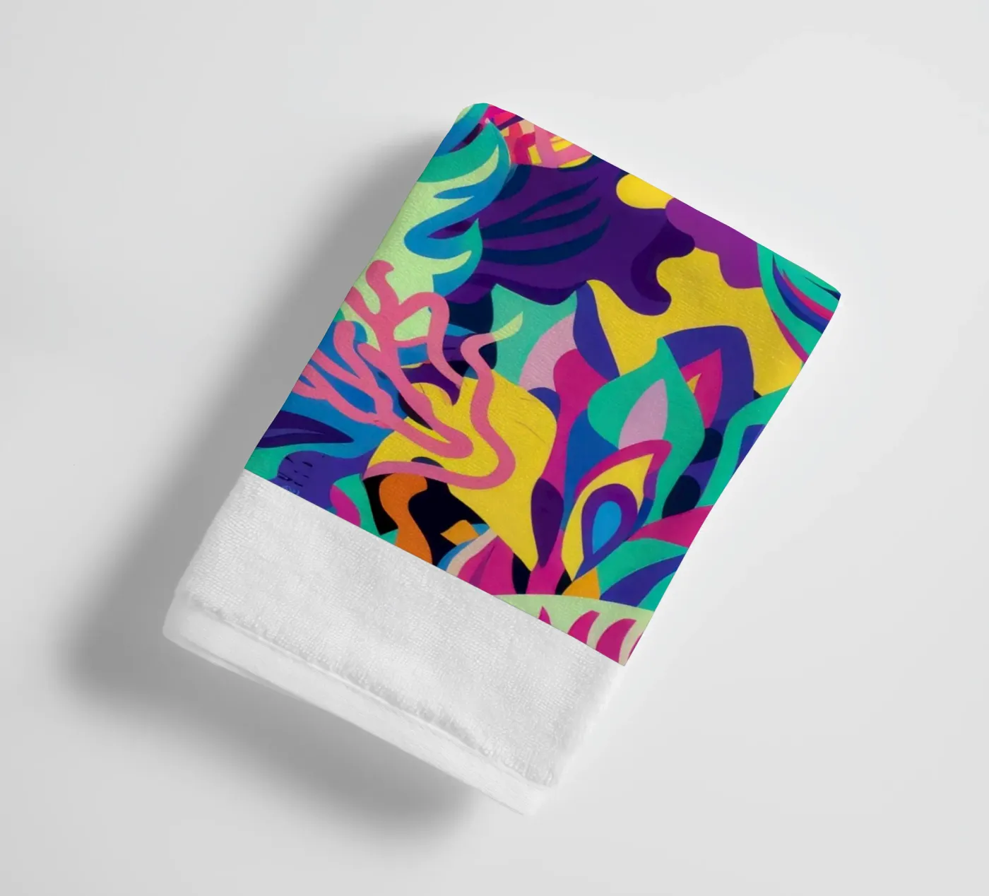 Psychedelic Jungle Pattern towel by Bring Hues