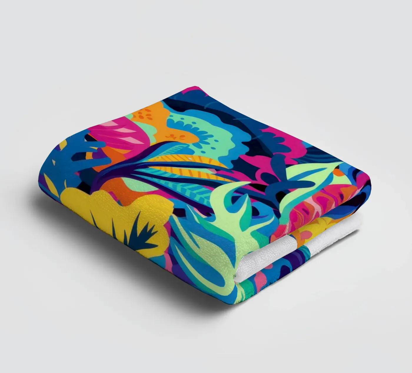 Psychedelic Jungle Pattern towel by Bring Hues