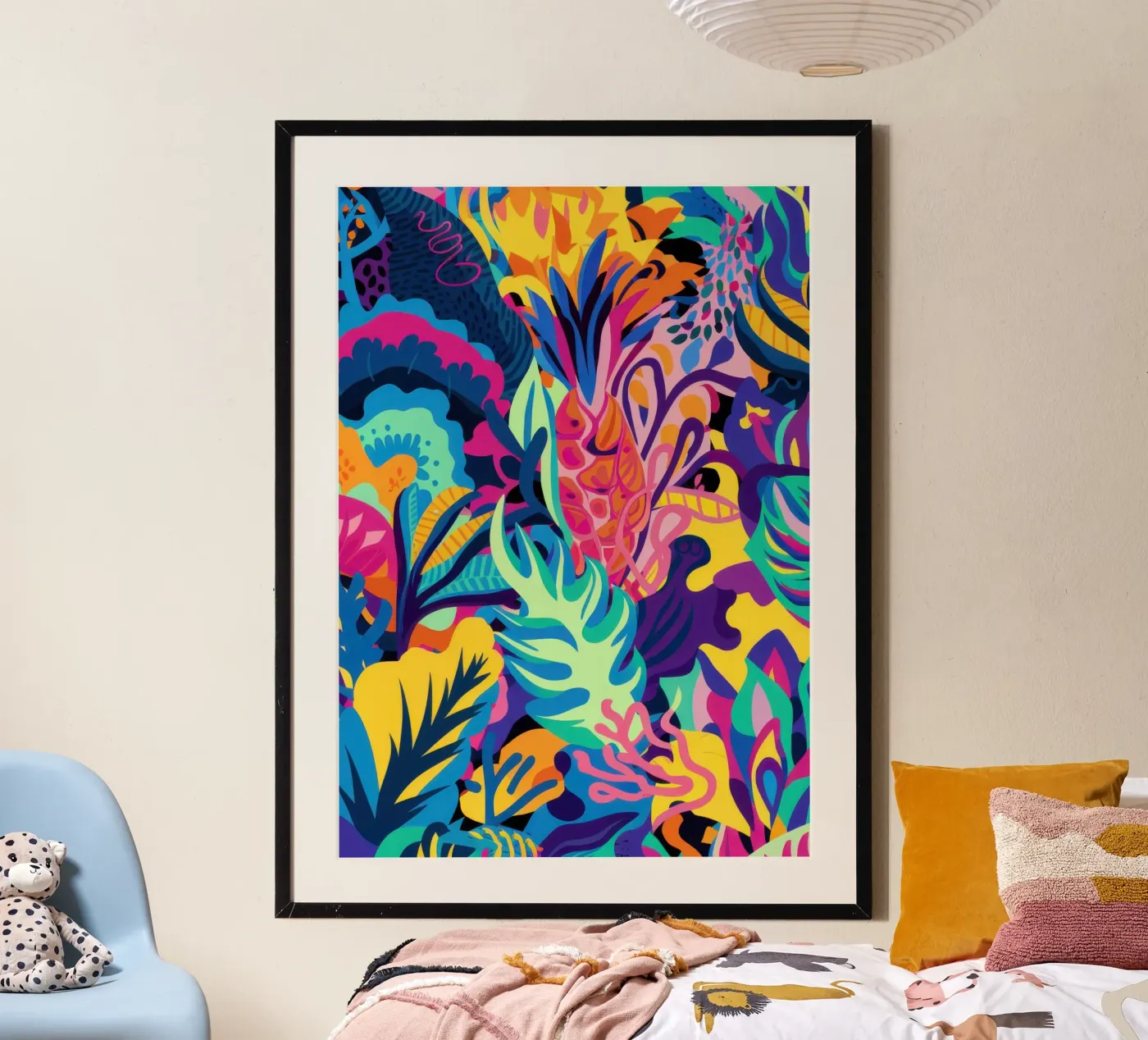 Psychedelic Jungle Pattern poster by Bring Hues