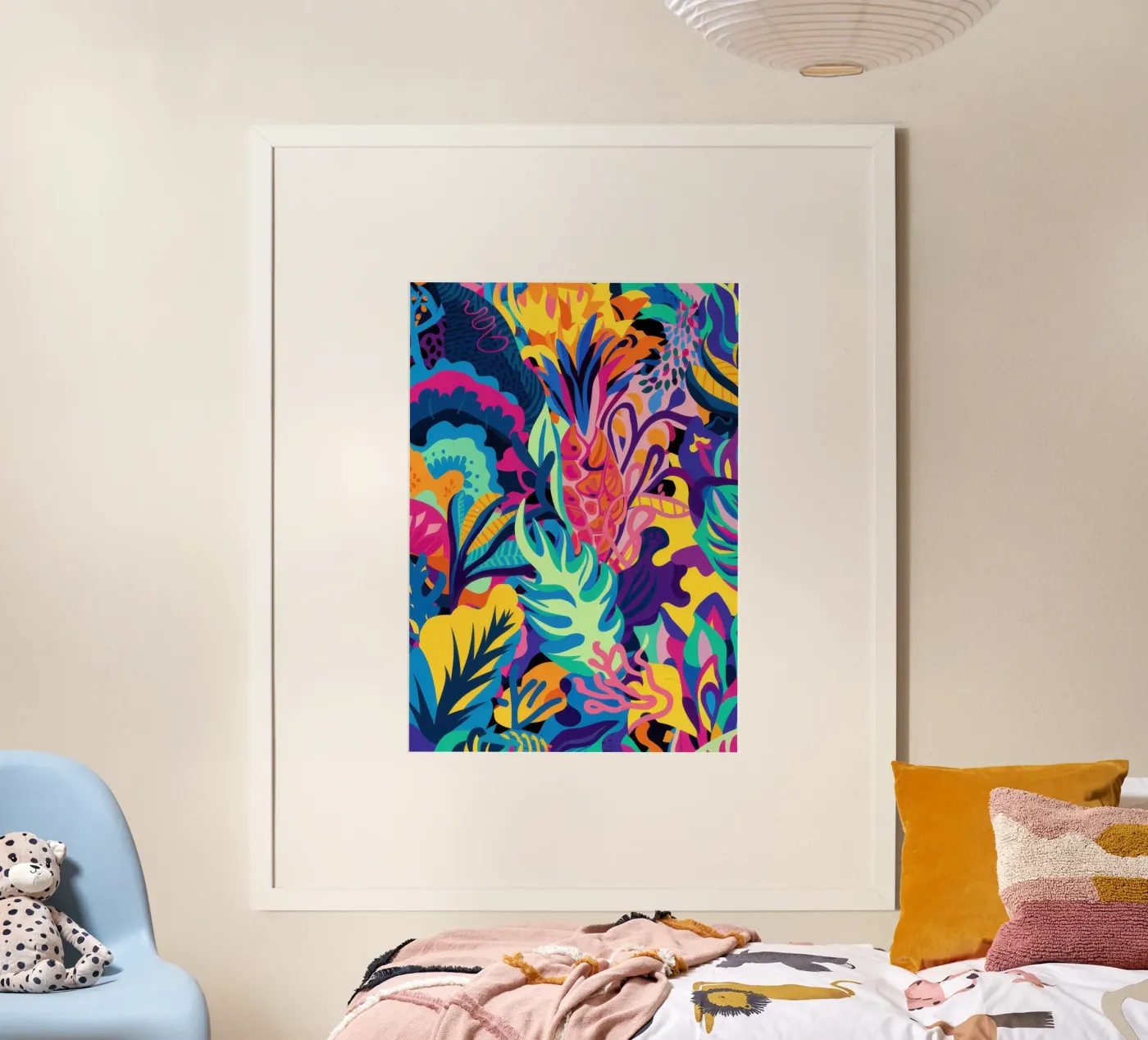 Psychedelic Jungle Pattern poster by Bring Hues