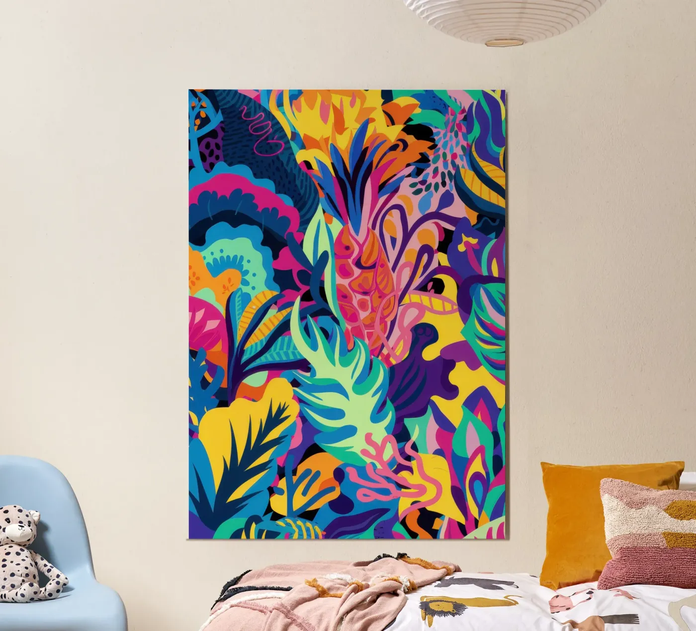 Psychedelic Jungle Pattern poster by Bring Hues