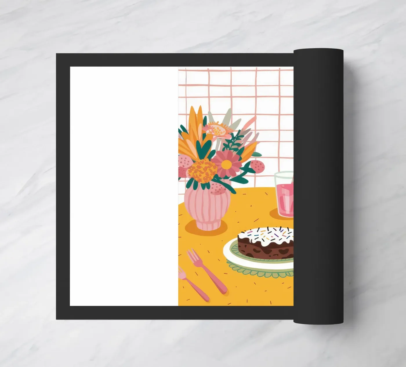 Cake and Lemonade doormat by Bring Hues