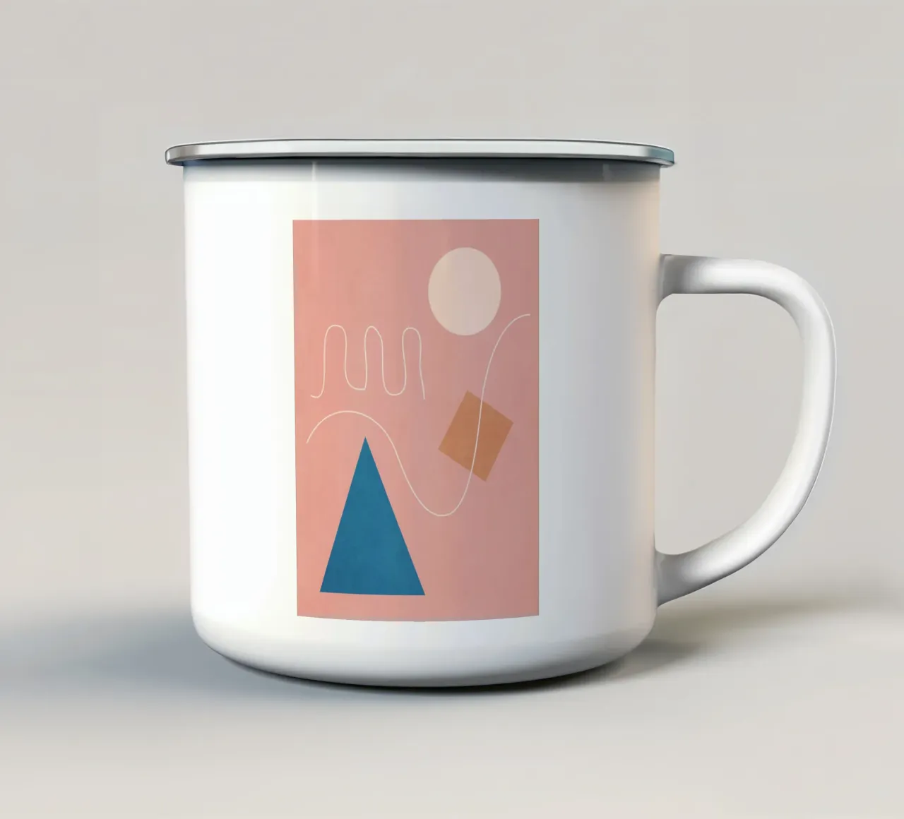 Forme geometriche minime 19 tazza in smalto da Gaite