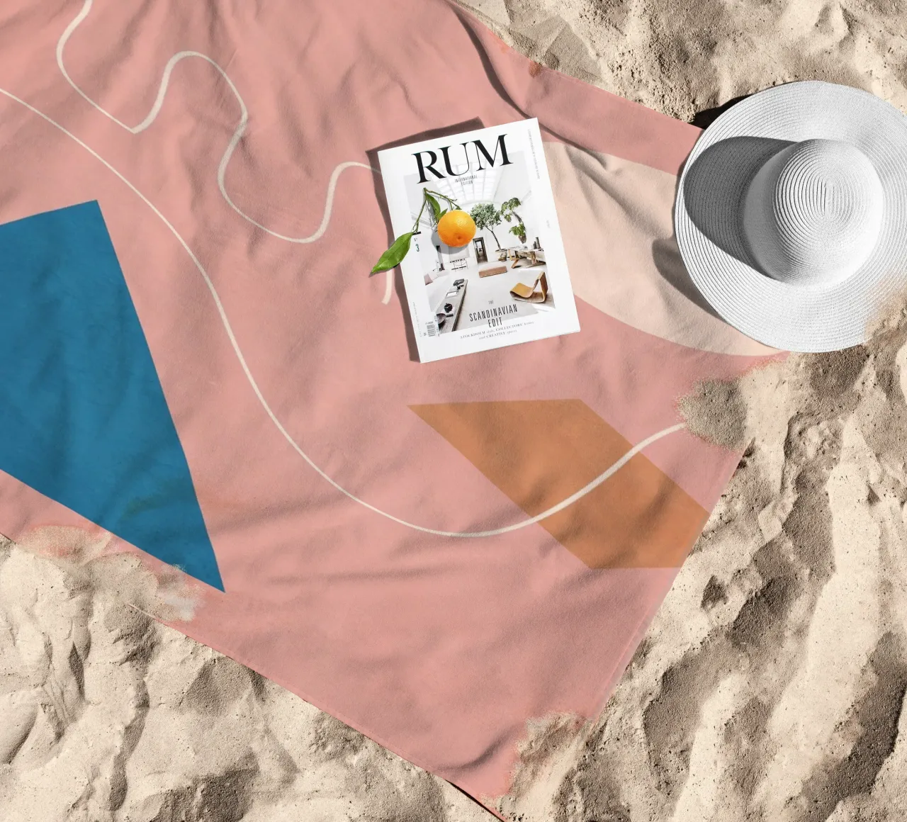 Forme geometriche minime 19 telo mare da Gaite