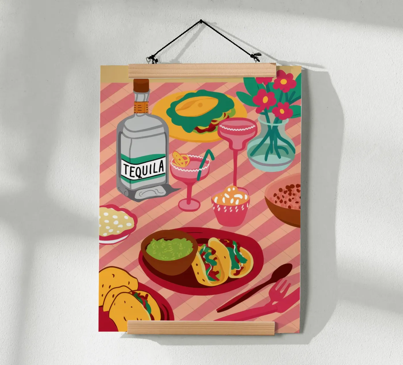 Tequila e tacos poster da Bring Hues