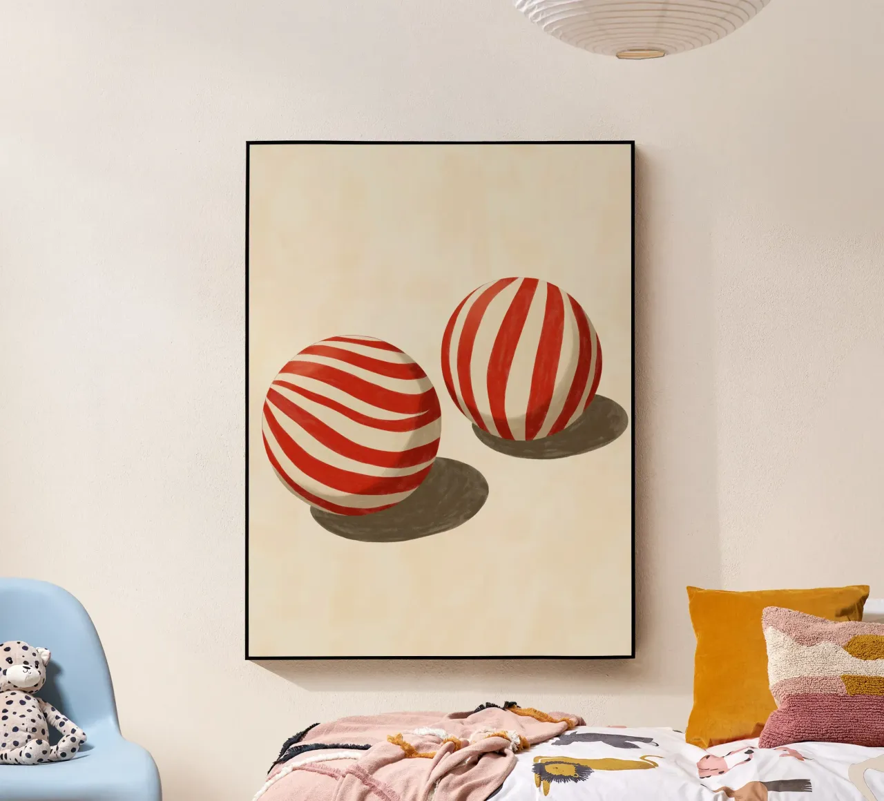 Striped Balls plexiglass da treechild