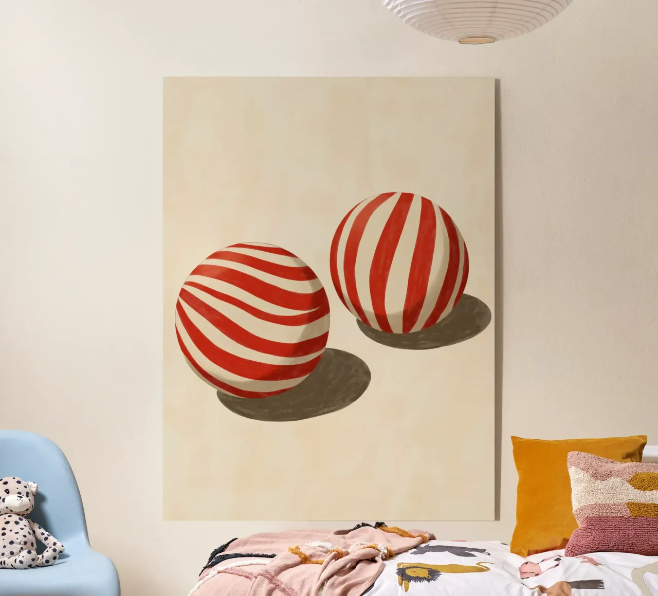 Striped Balls plexiglass da treechild