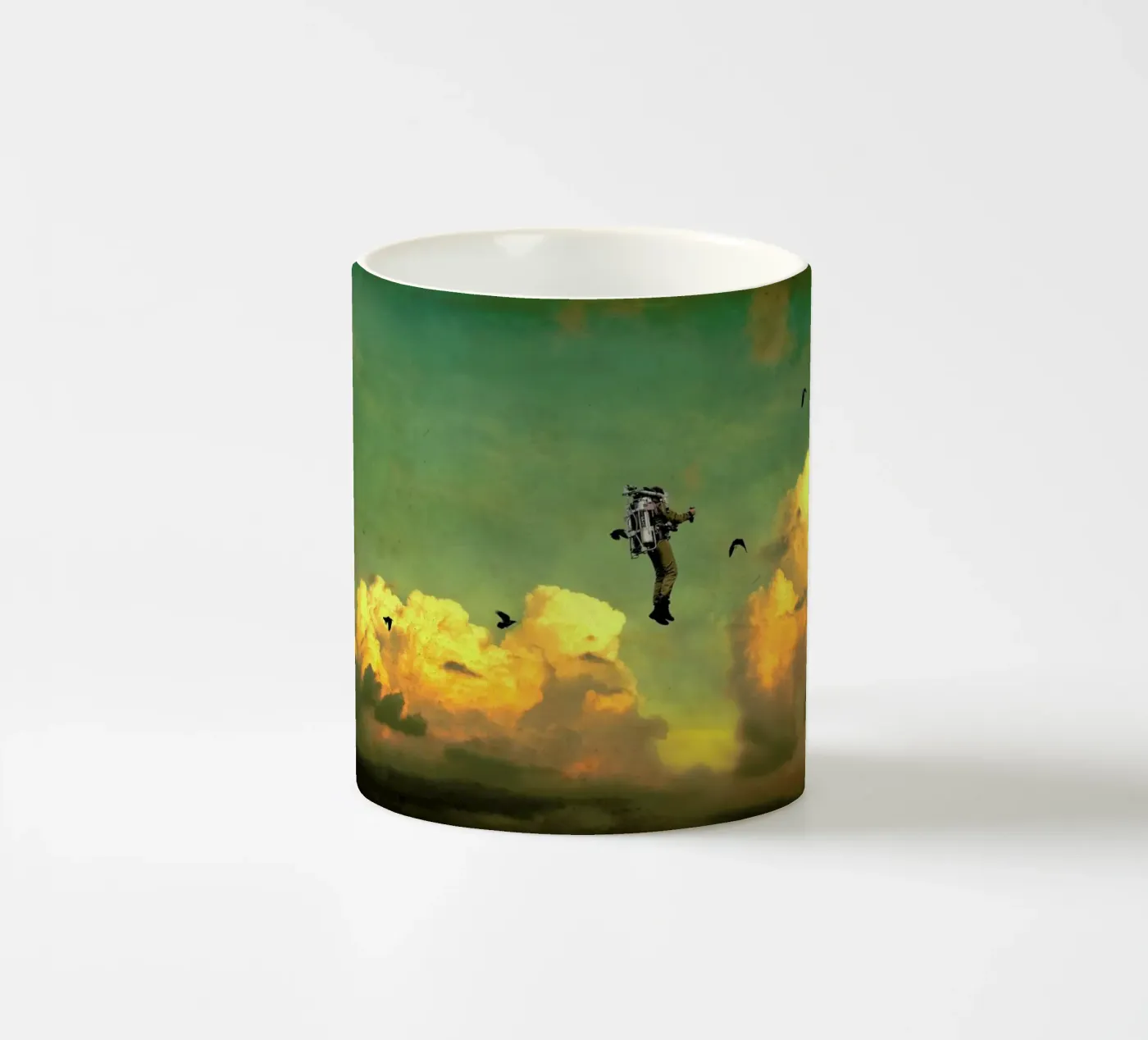 Icarus ceramic mug by Jason Brueck