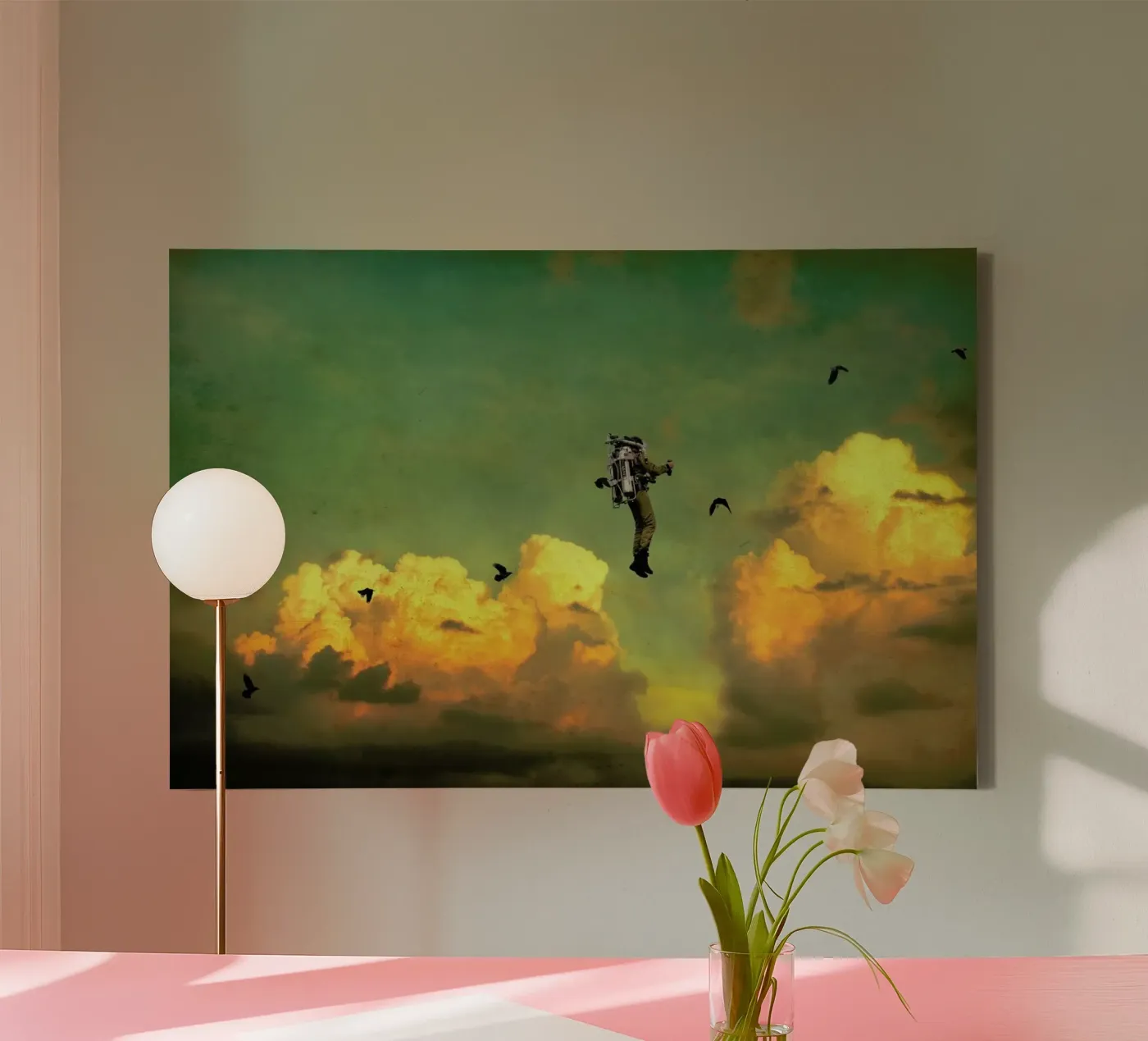 Icarus canvas van Jason Brueck
