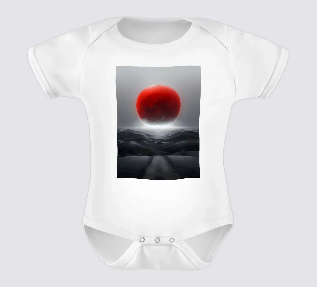 Orizzonte Cremisi body neonato maniche corte da Artistic-shop