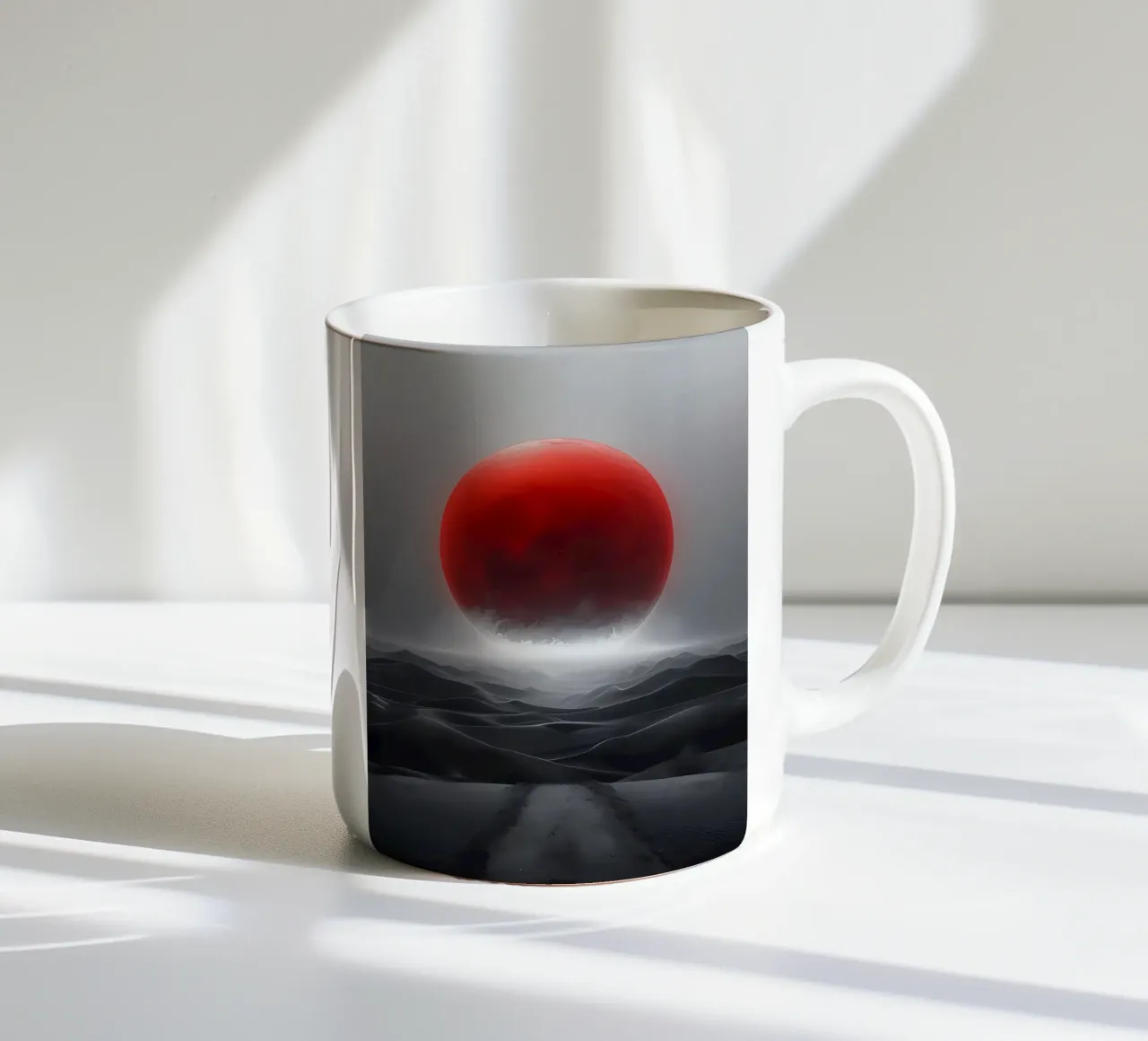 Orizzonte Cremisi tazza in ceramica da Artistic-shop