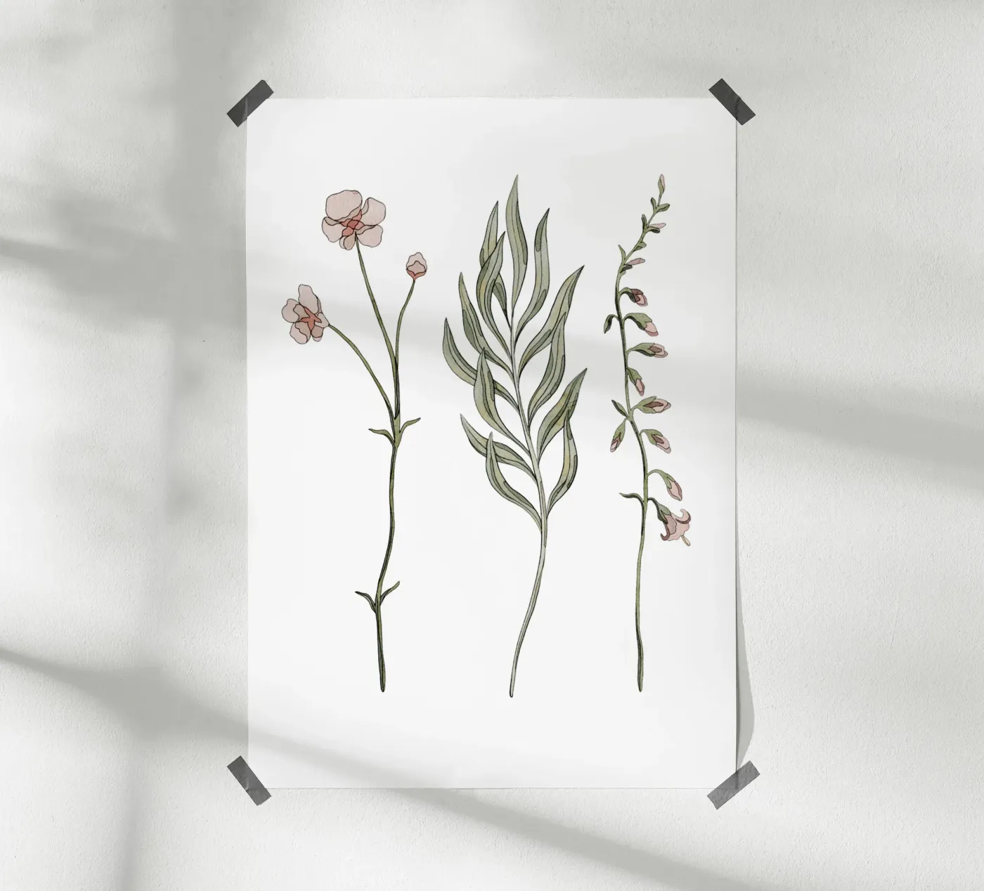 Floral poster da zeitfuerkrimsundkrams