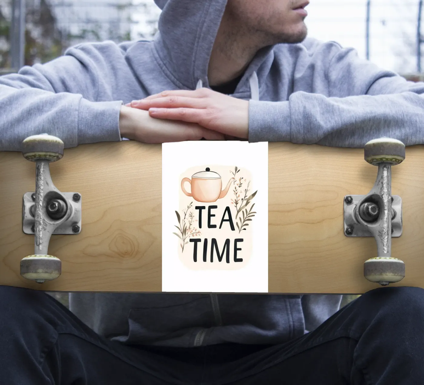 Tea Time sticker van treechild