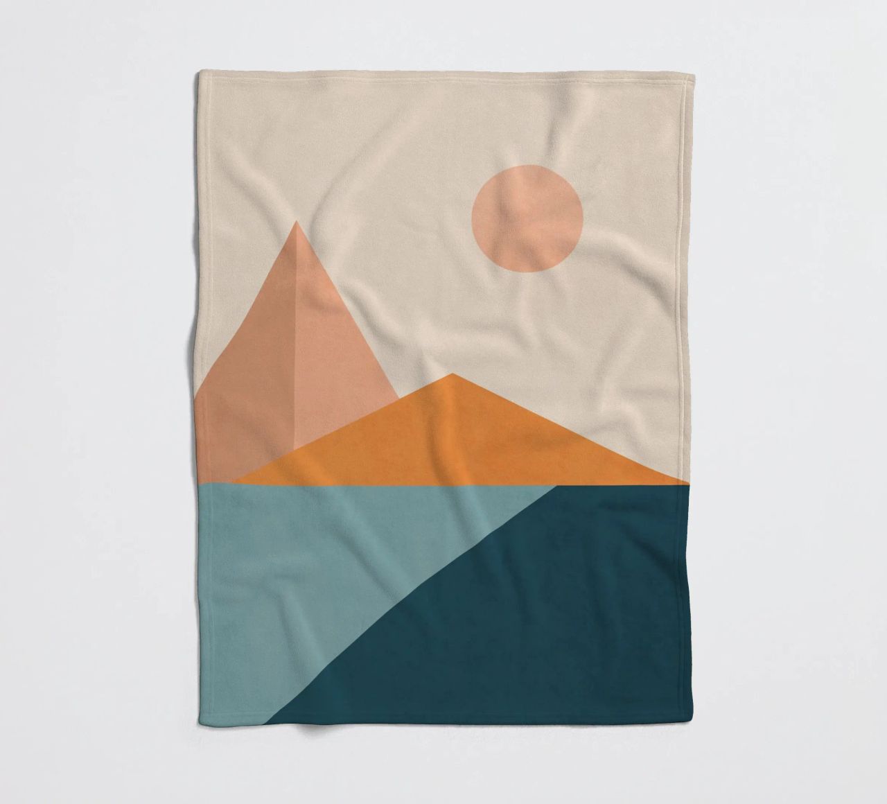 Minimal Abstract 16 fleece blanket by Gaite