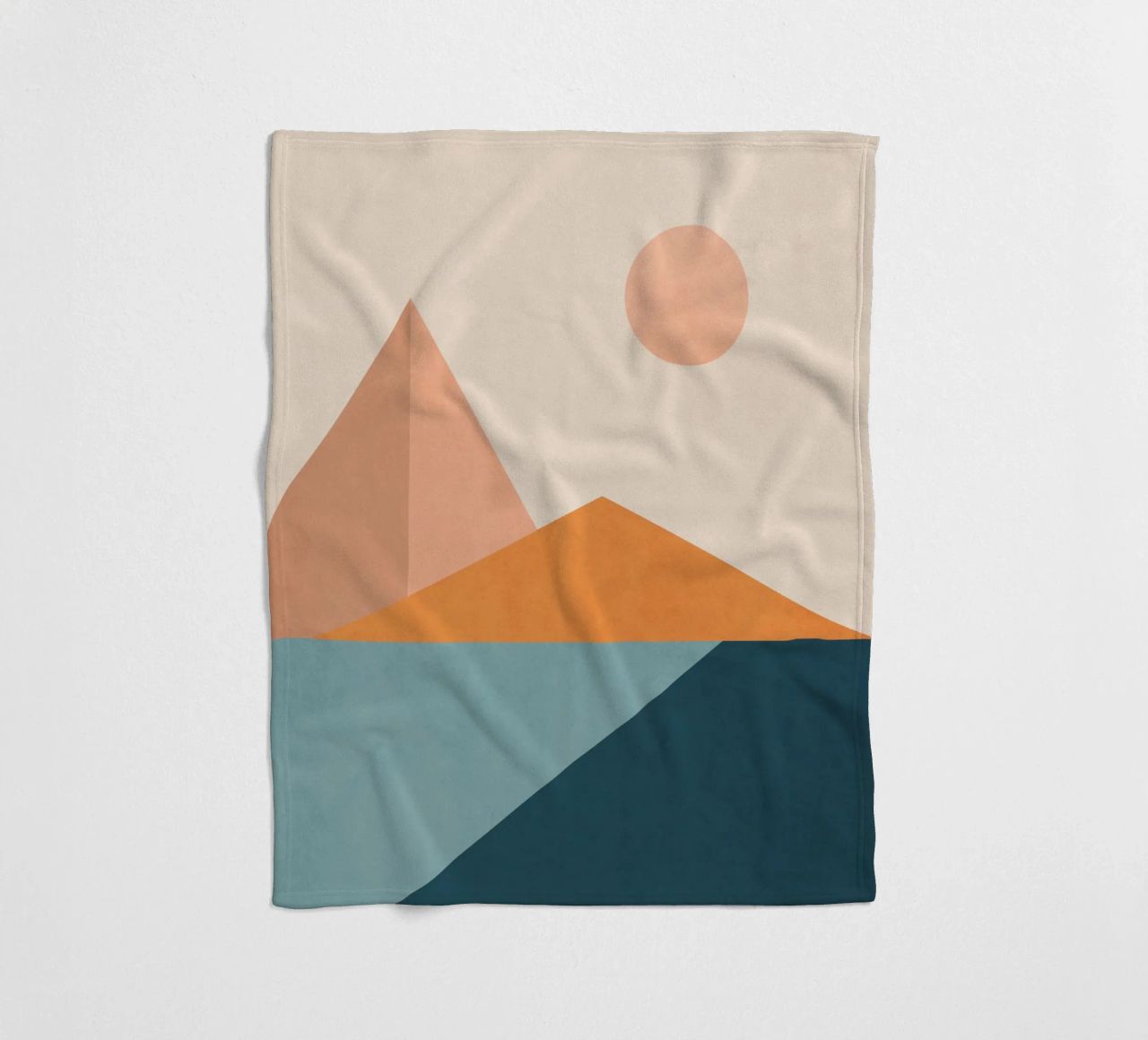 Minimal Abstract 16 fleece blanket by Gaite