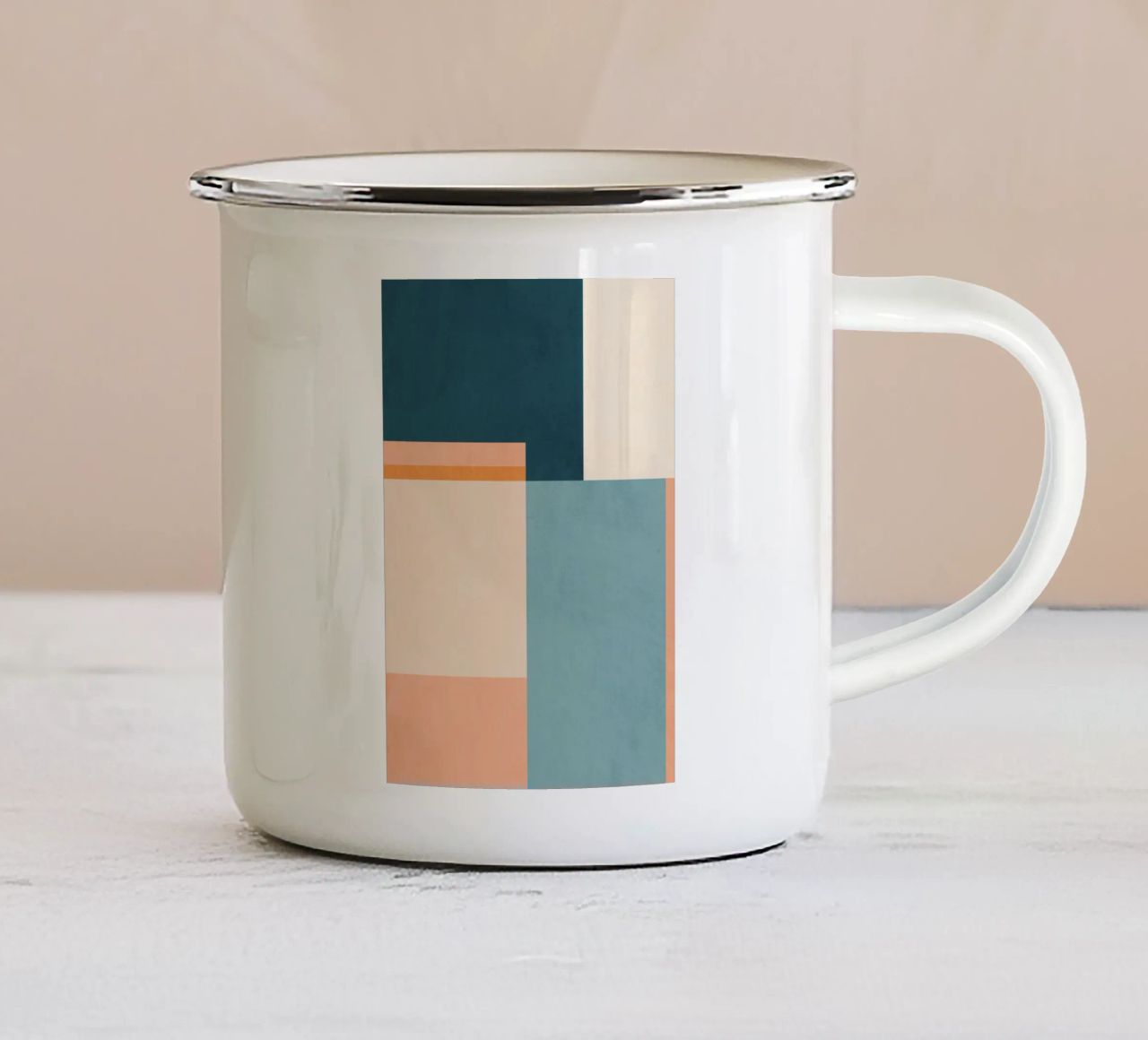 Astratto minimale 14 tazza in smalto da Gaite