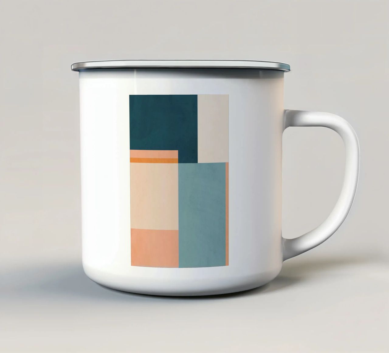 Astratto minimale 14 tazza in smalto da Gaite