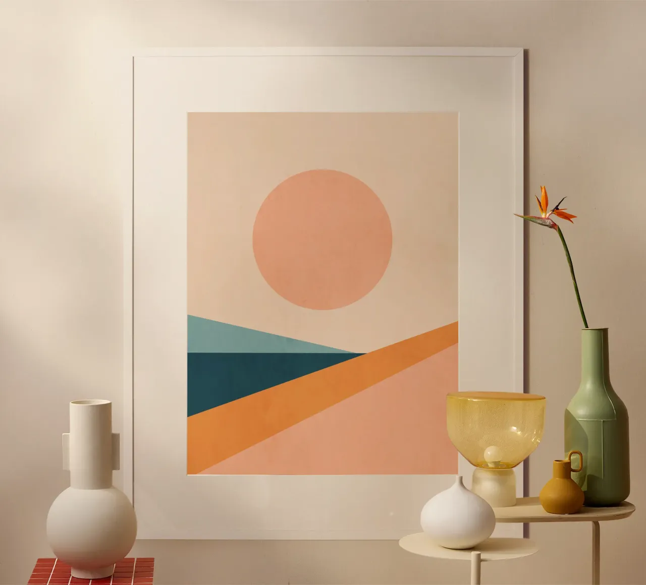 Astratto minimale 15 poster con telaio in alluminio da Gaite