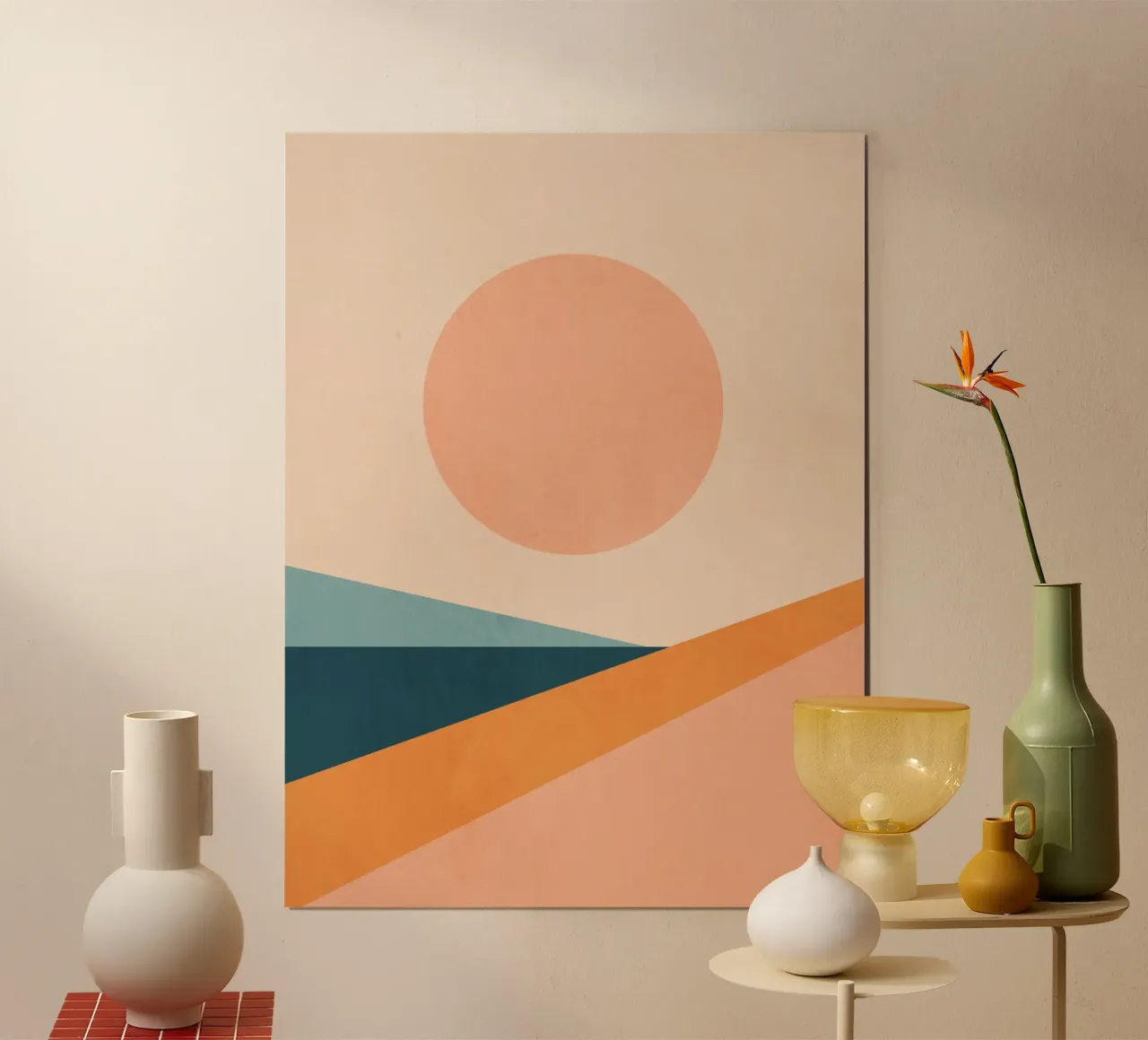 Astratto minimale 15 poster con telaio in alluminio da Gaite