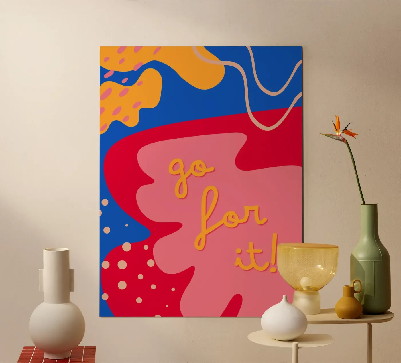 Go for it! poster da Bold Pop Studio