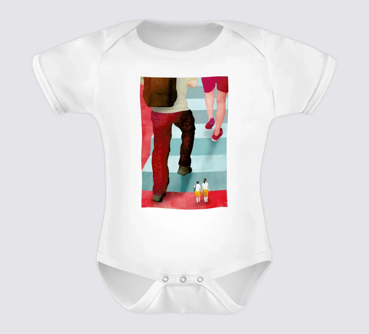 Giant Steps body neonato maniche corte da Ellen Weinstein