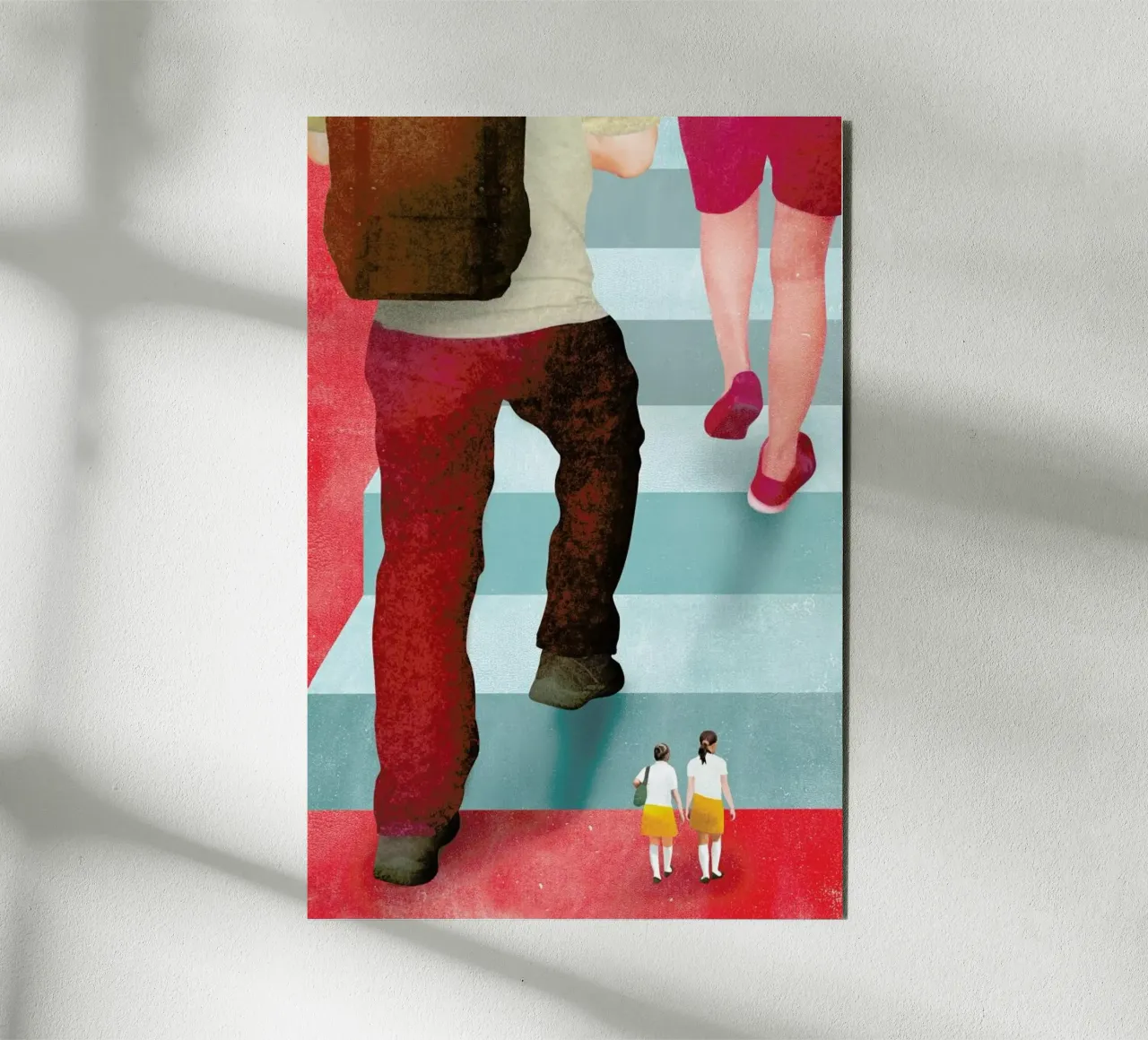 Giant Steps alluminio dibond da Ellen Weinstein