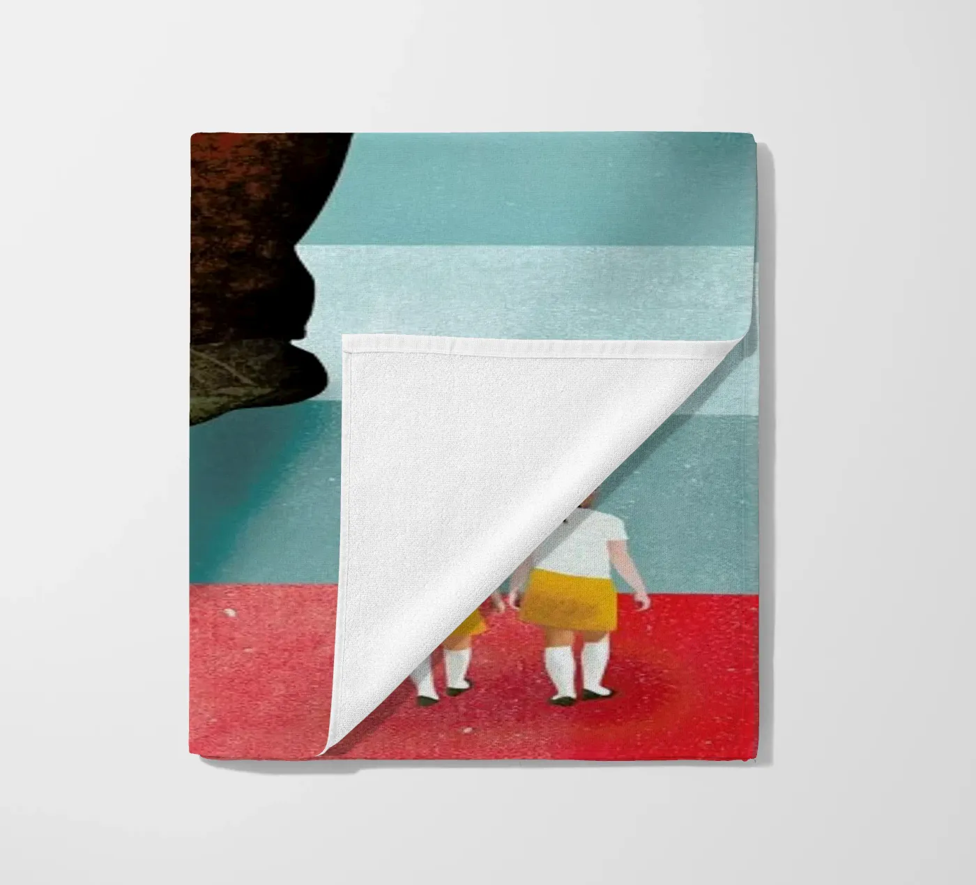 Giant Steps beach towel by Ellen Weinstein