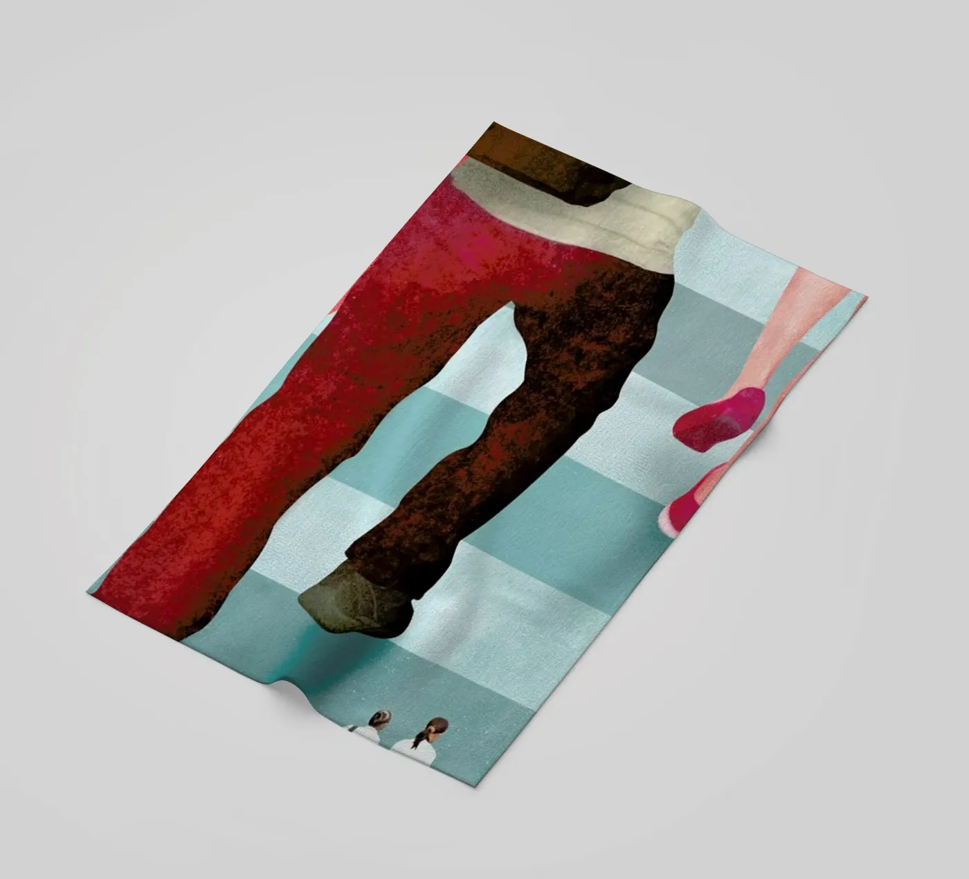 Giant Steps beach towel by Ellen Weinstein