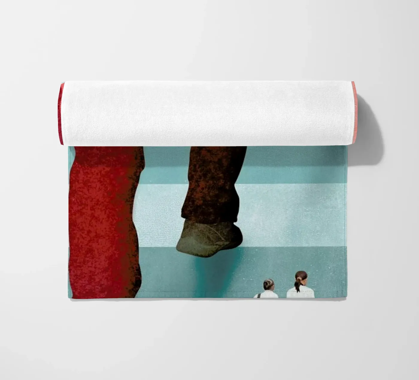 Giant Steps beach towel by Ellen Weinstein