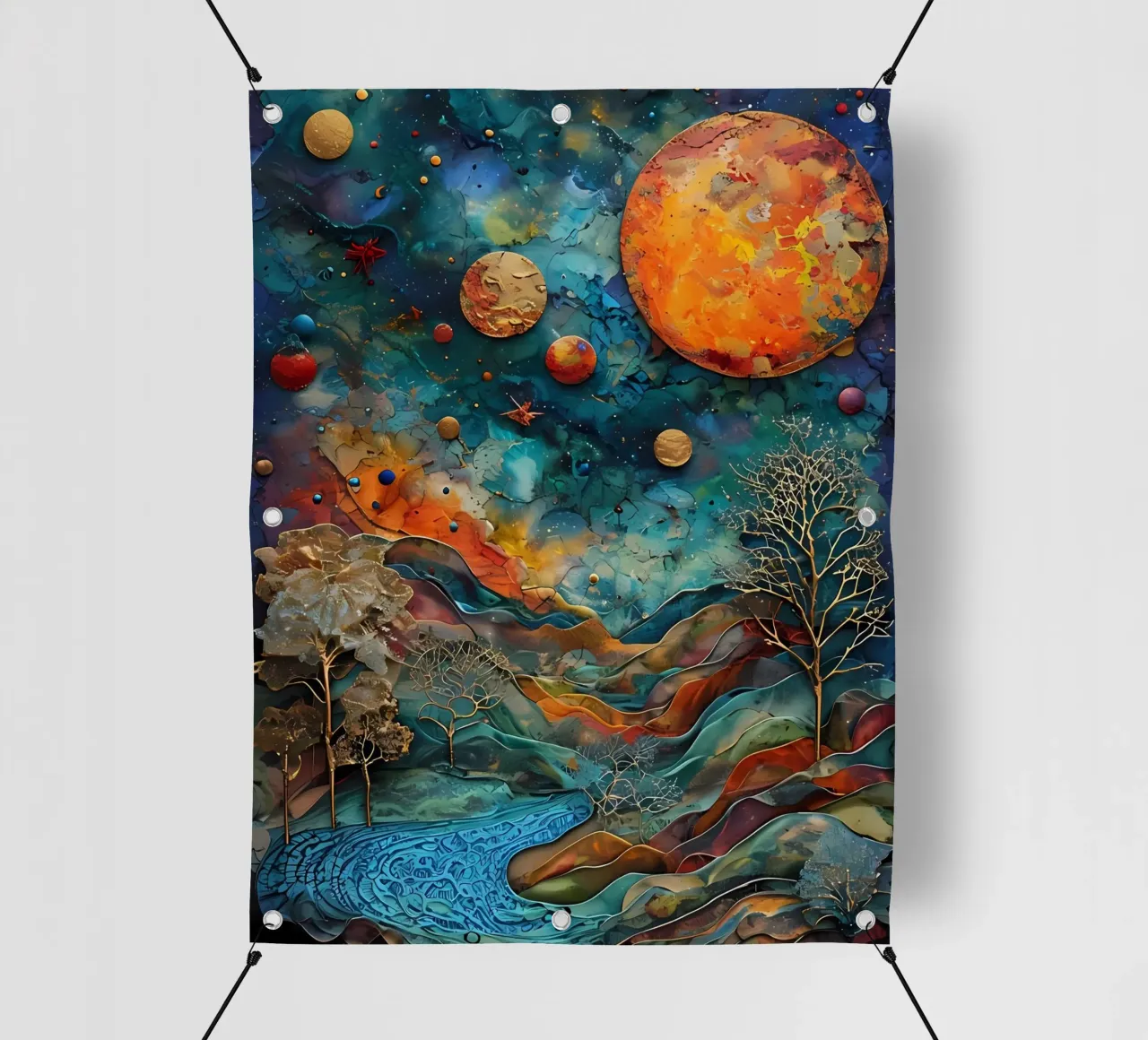 Paesaggio onirico celeste telo in pvc da Artistic-shop