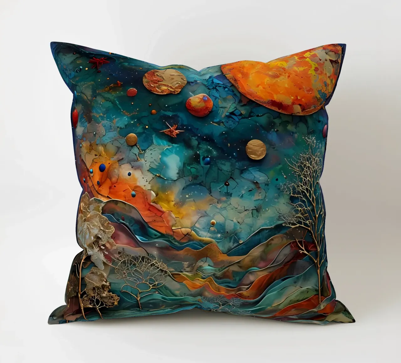 Paesaggio onirico celeste cuscino da Artistic-shop