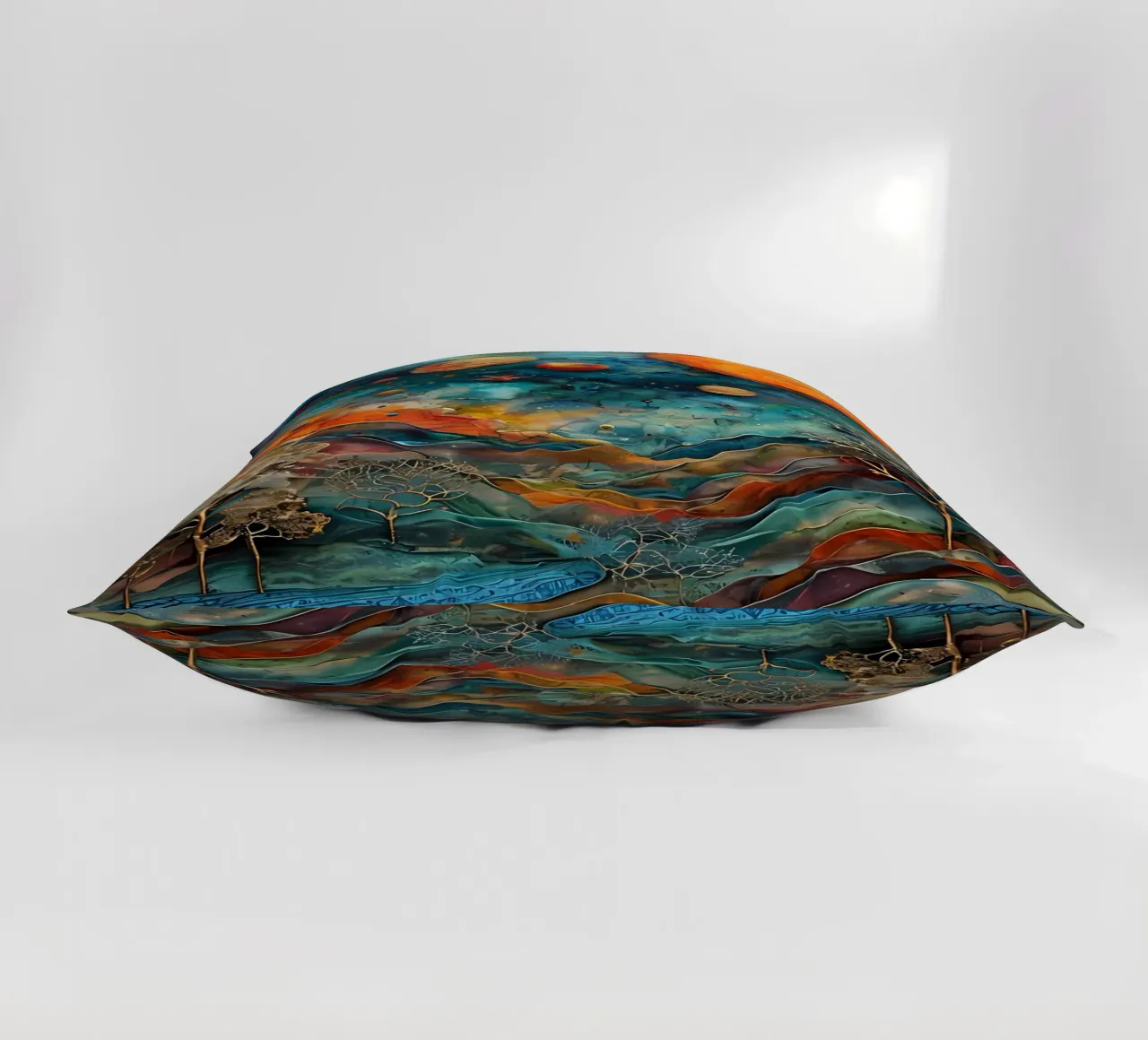 Paesaggio onirico celeste cuscino da Artistic-shop