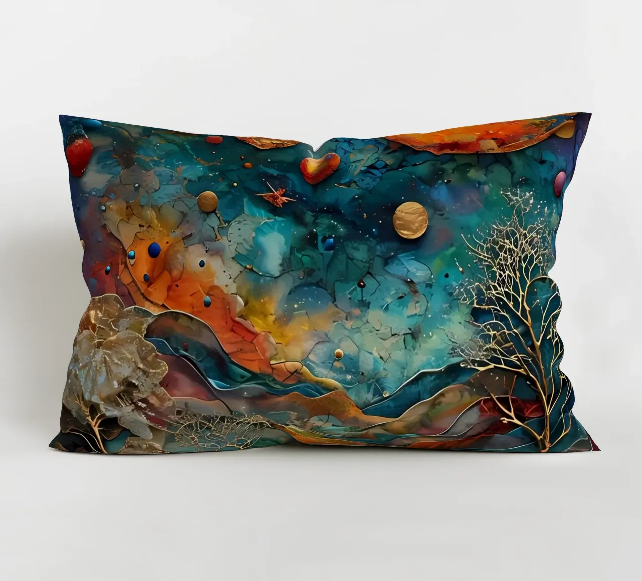 Paesaggio onirico celeste cuscino da Artistic-shop